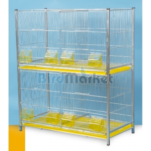 Κλουβί Ζευγαρώστρα Αναπαραγωγής Δυόροφη Νίκελ